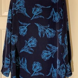 Susan Graver Long Sleeve Button Down